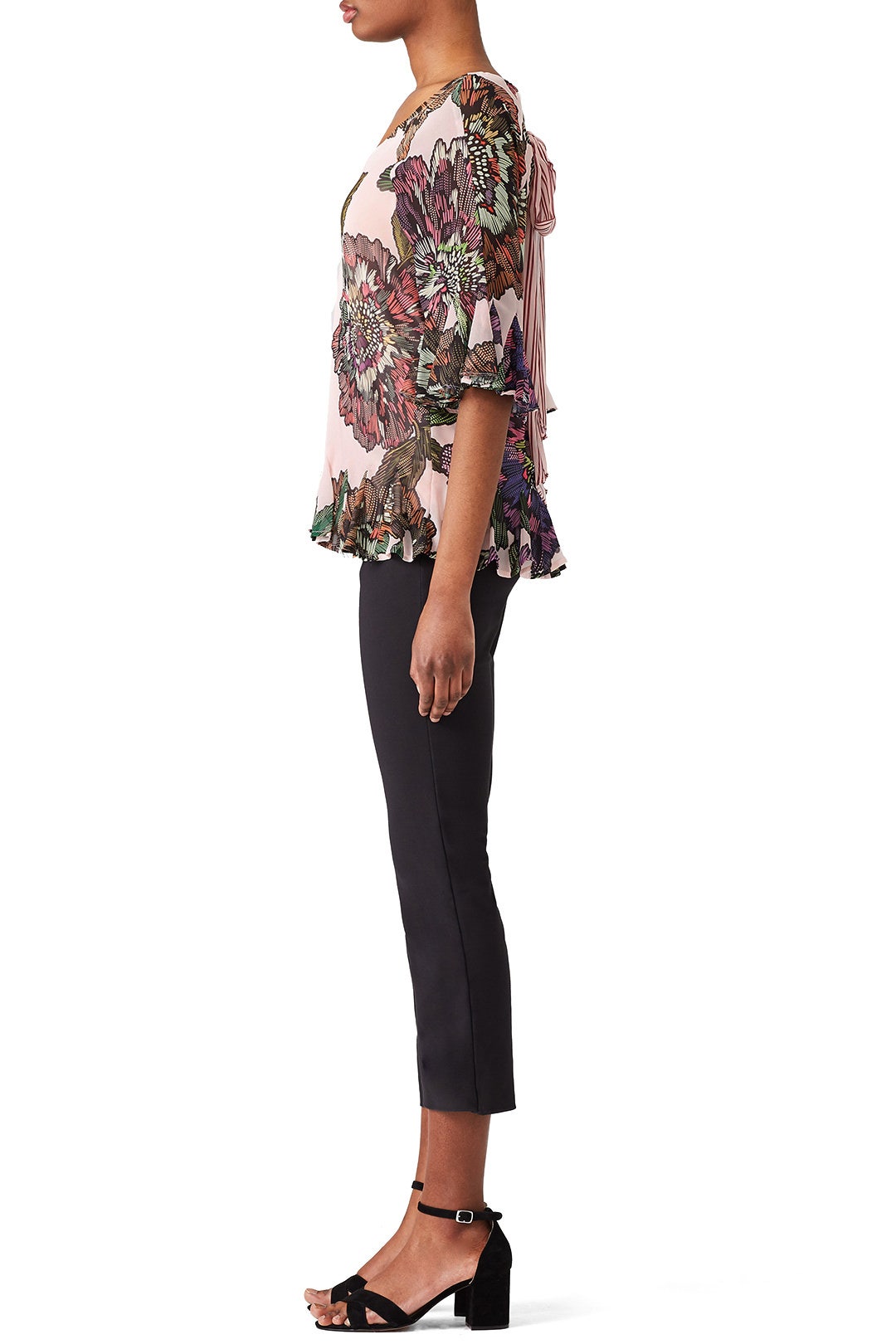 Floral Tie Back Top by Badgley Mischka 1