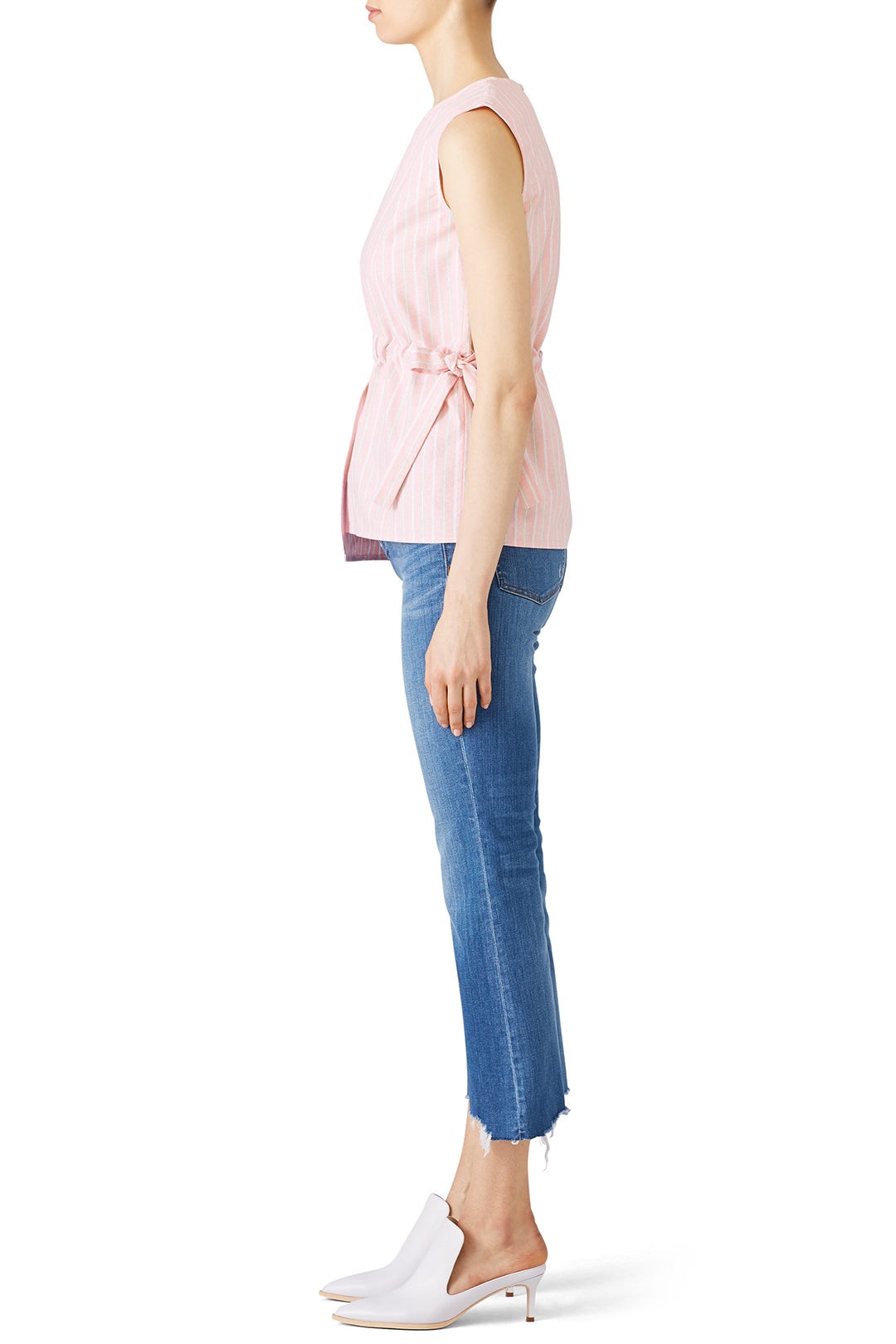 Tie Waist Sleeveless Top by EVIDNT 1