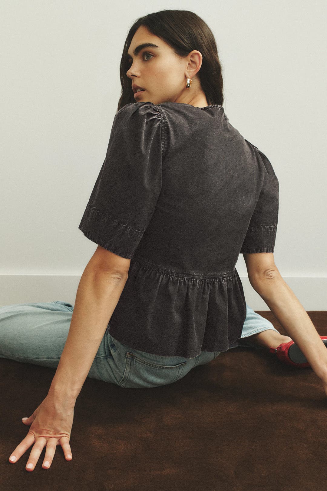Tie Front Top by GANNI | Rent the Runway