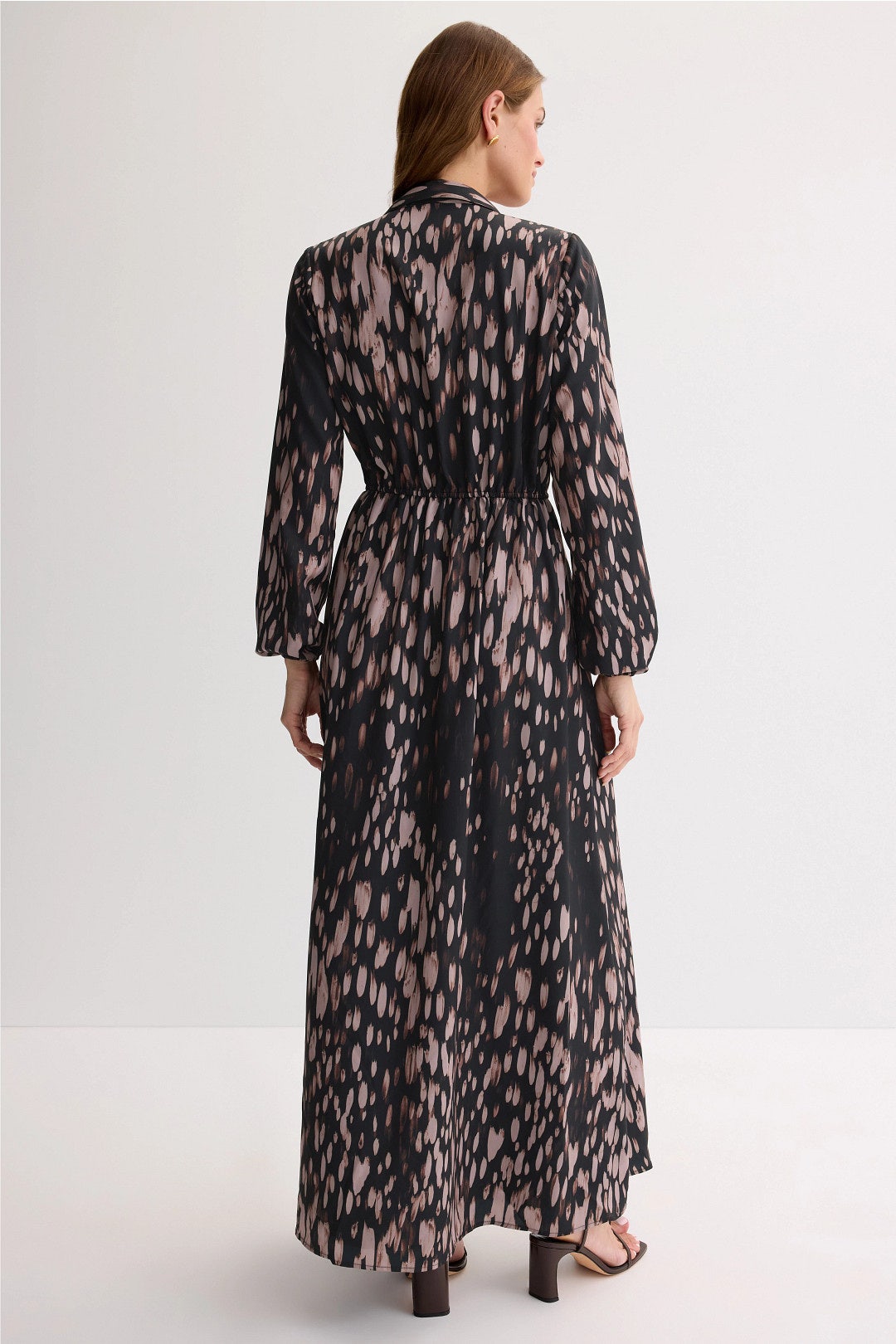 Watercolor Animal Print Shirt Dress by Hutch 2