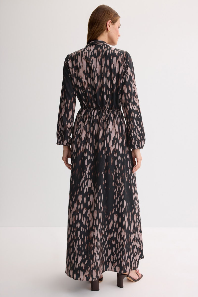 Watercolor Animal Print Shirt Dress by Hutch - Photo 2