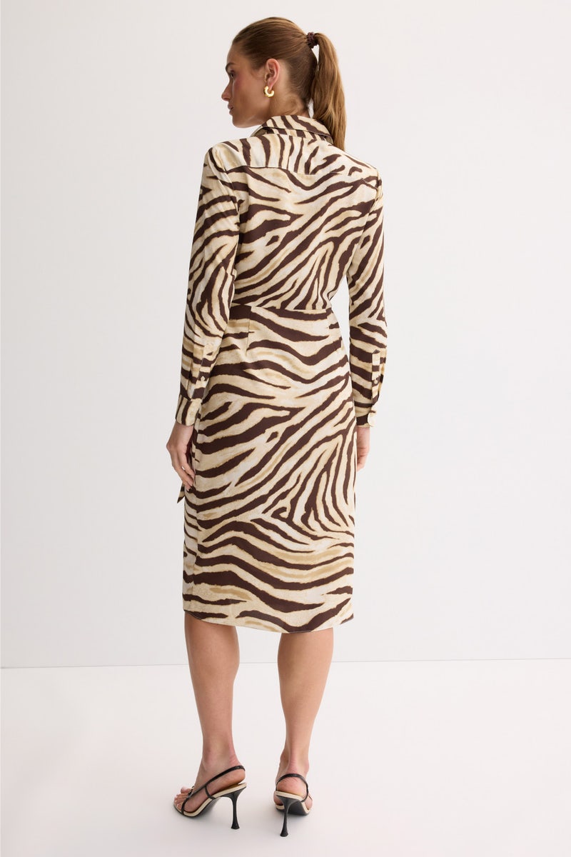 Animal Print Wrap Midi Dress by Lauren Ralph Lauren - Photo 2