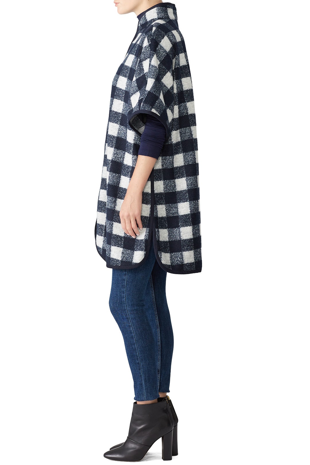 Buffalo Check Cape Coat by Draper James 2