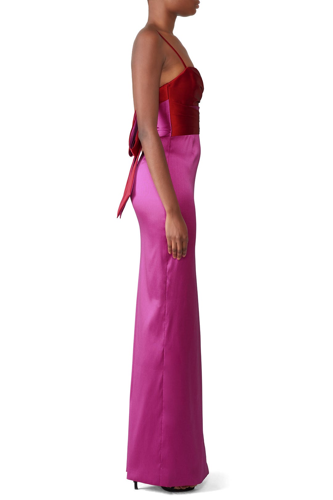 Two Tone Mikado Gown by Marchesa Notte 2