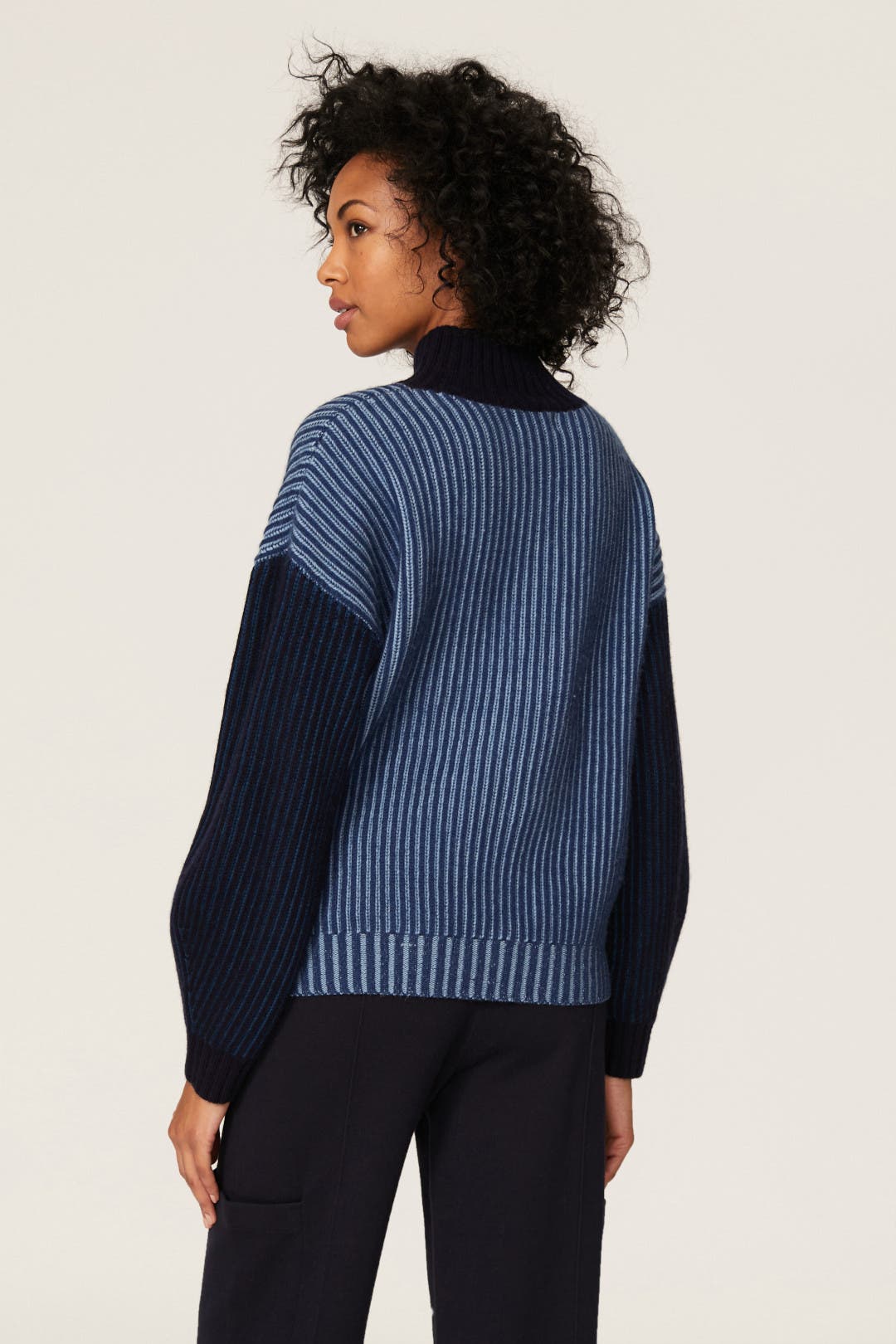 Fisherman Colorblock Turtleneck by NAADAM | Rent the Runway