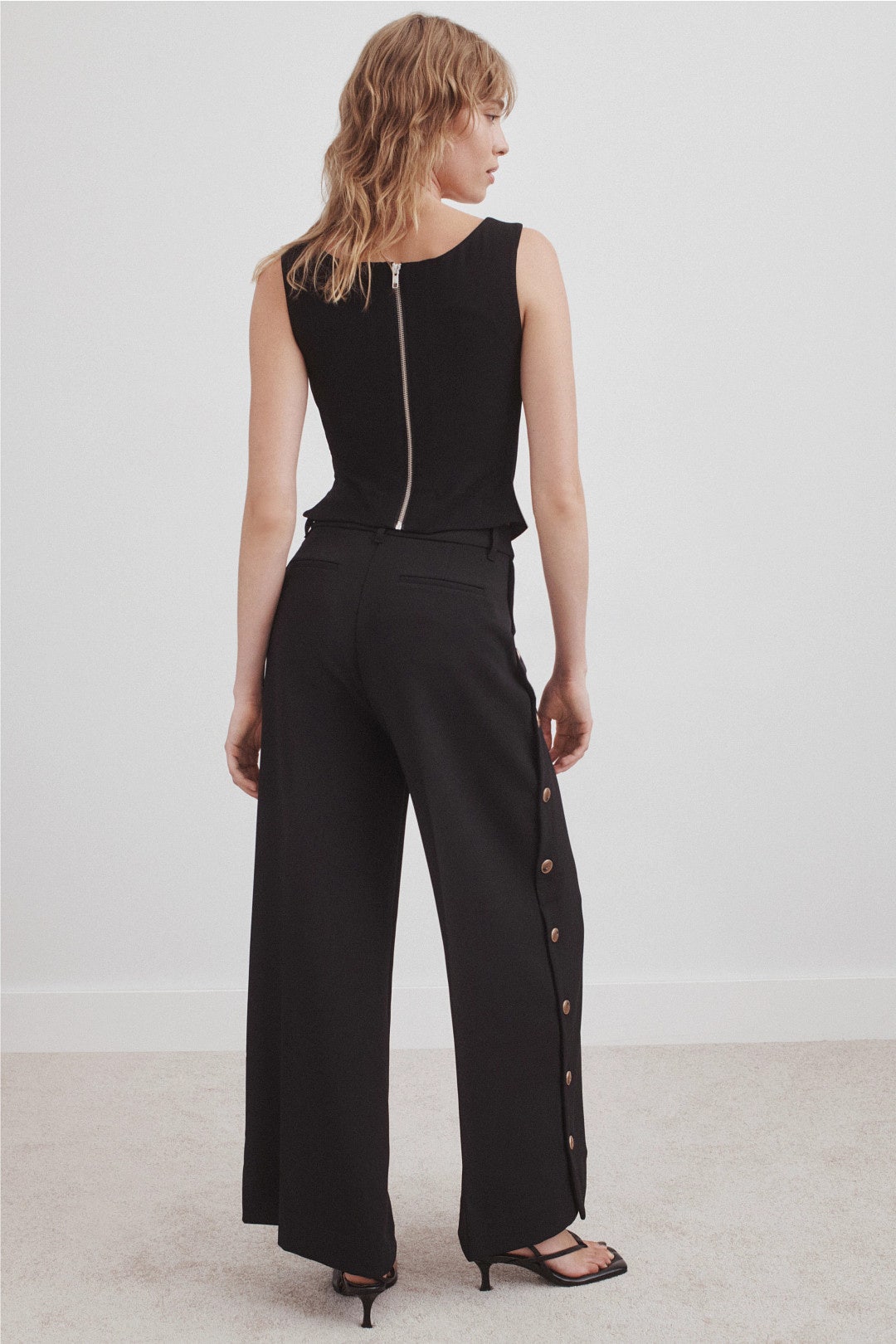 Button Detail Trouser by Derek Lam 10 Crosby x RTR 2