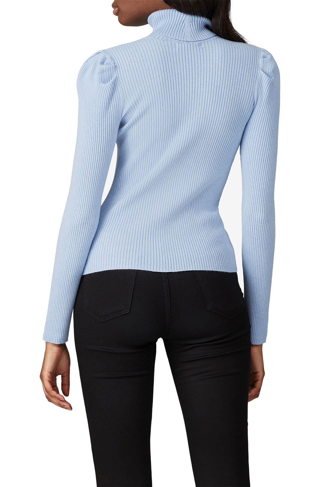 Blue Puff Sleeve Pullover by 525 America 1