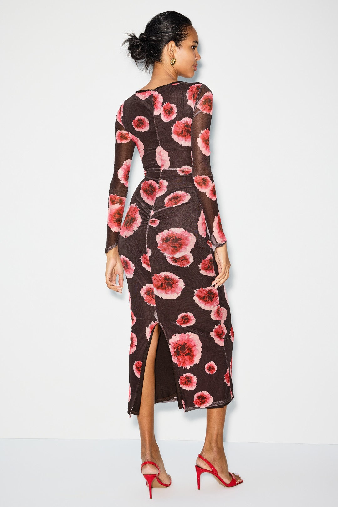 Frida Ruched Front Midi Dress by Suboo 2