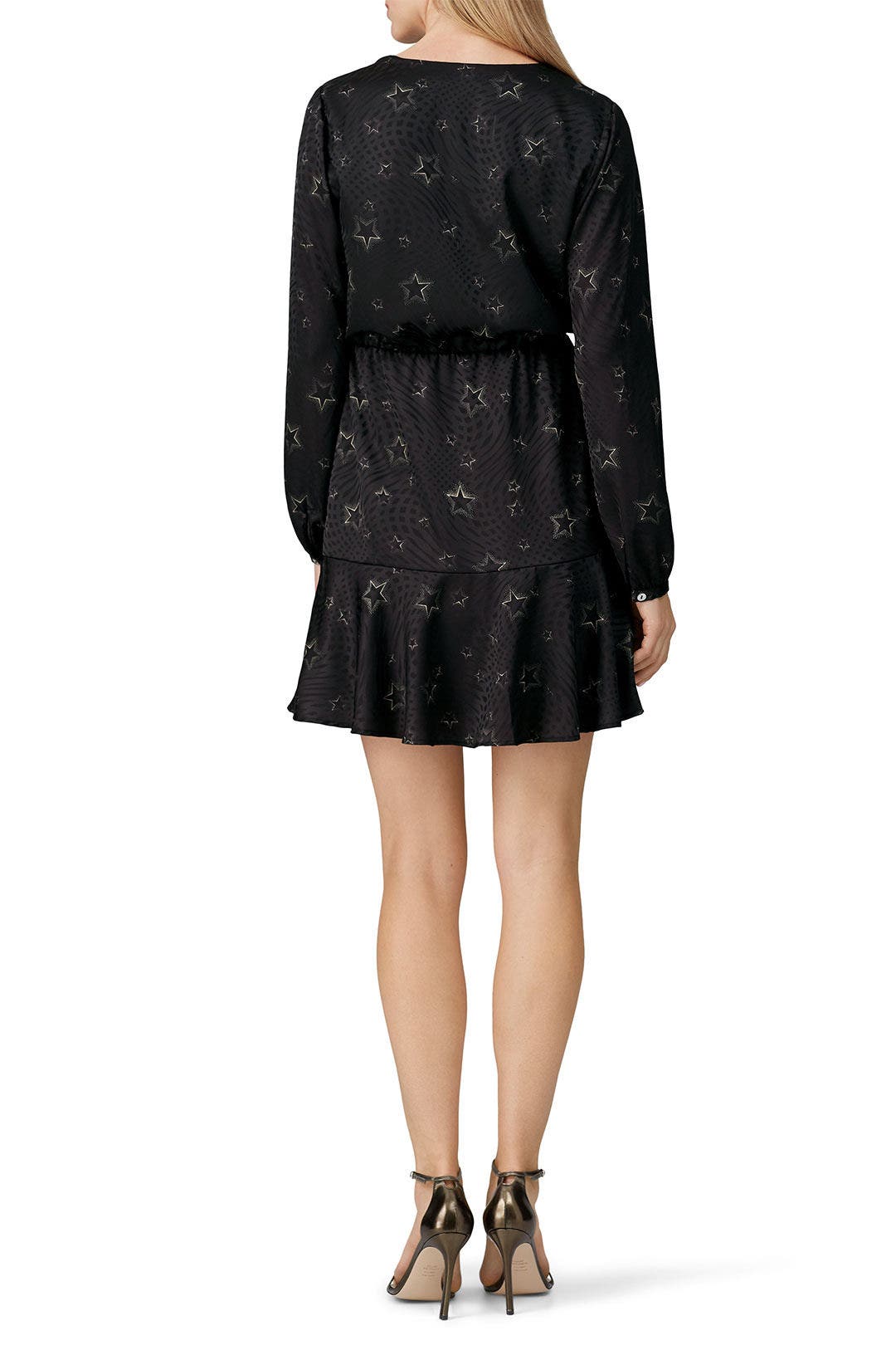 Star Printed Faux Wrap Dress by Slate & Willow 2