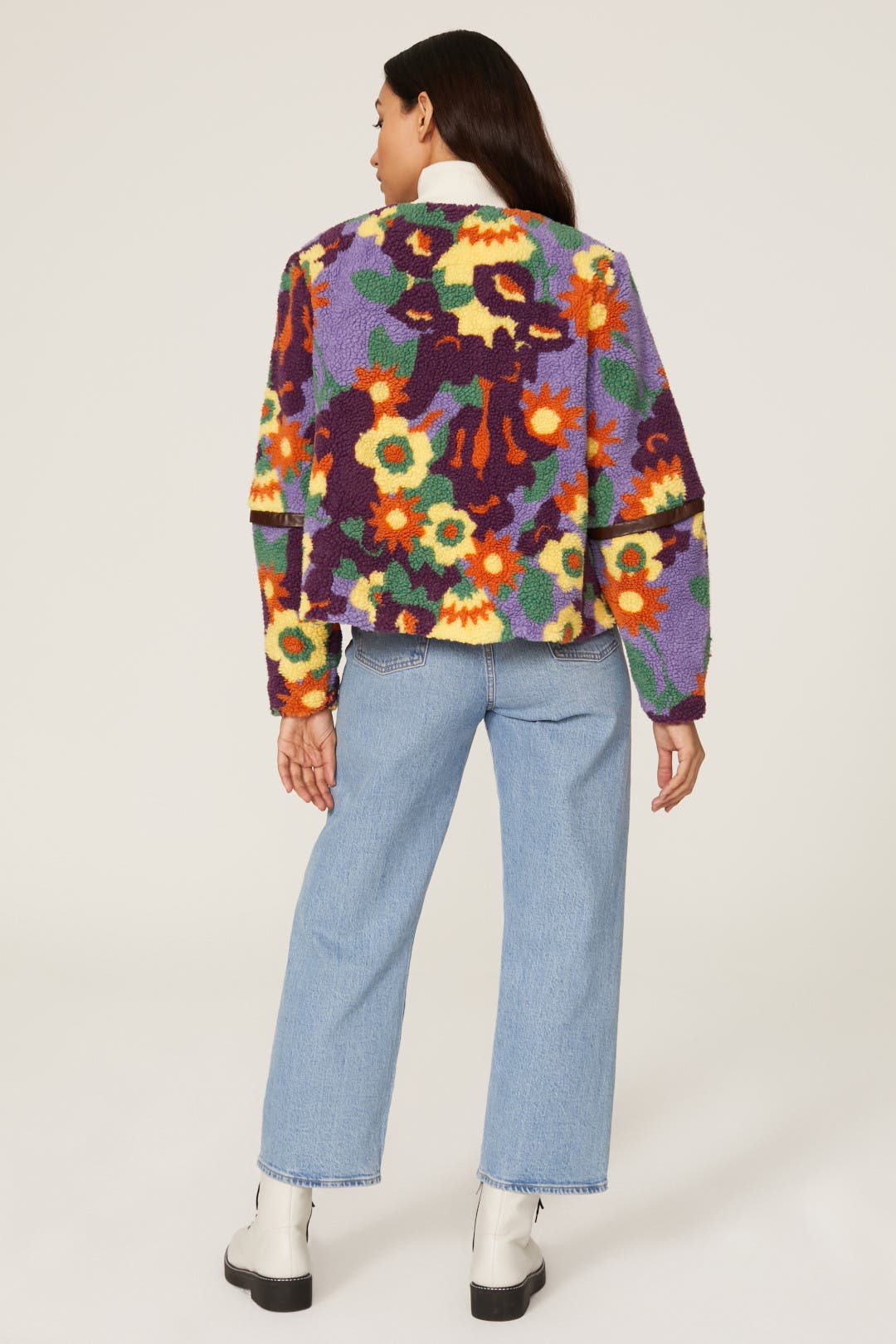 Floral Faux Sherpa Jacket by Hutch | Rent the Runway