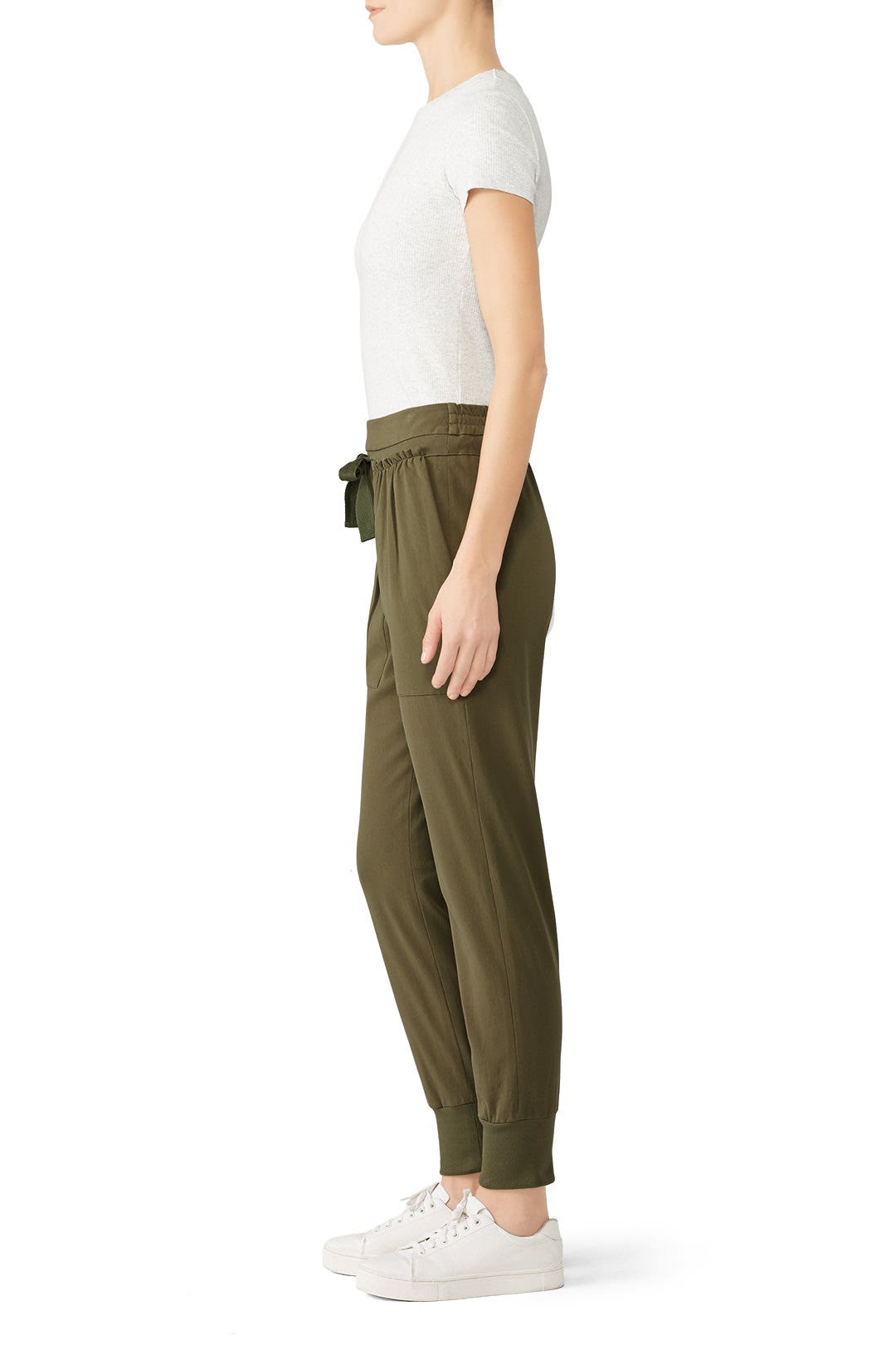 Green High Waisted Joggers by KINLY 1