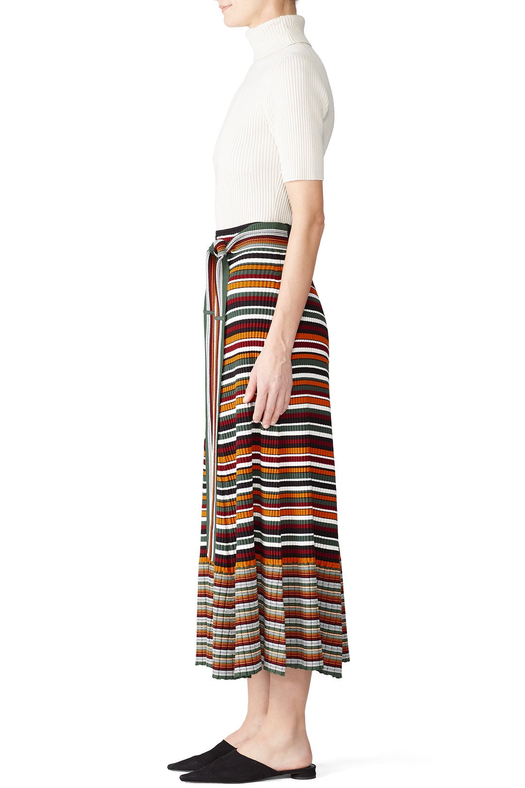 Multi Striped Wrap Skirt by 3.1 Phillip Lim 2