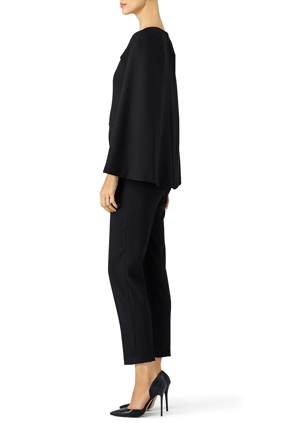 Black Cape Jumpsuit by Trina Turk 2