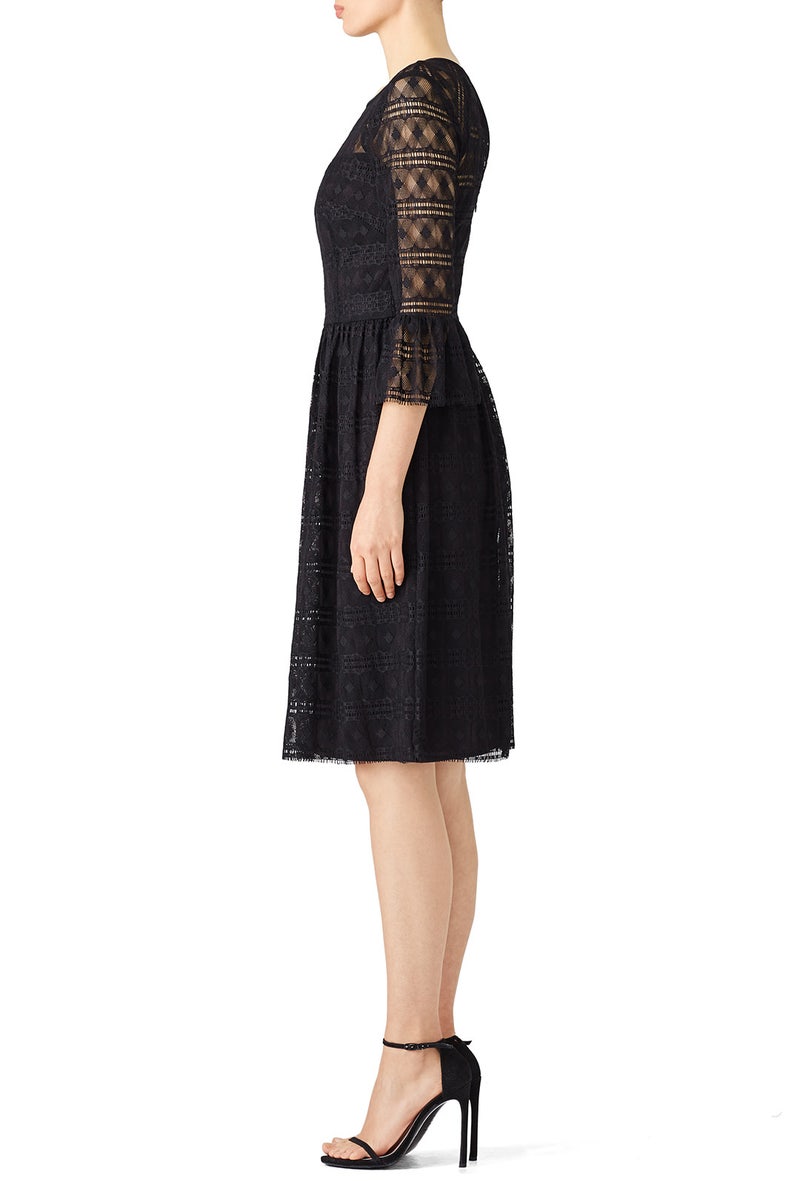 knee length dresses for ladies Maxina Crossover Dress in Dark Chocolate main image 1