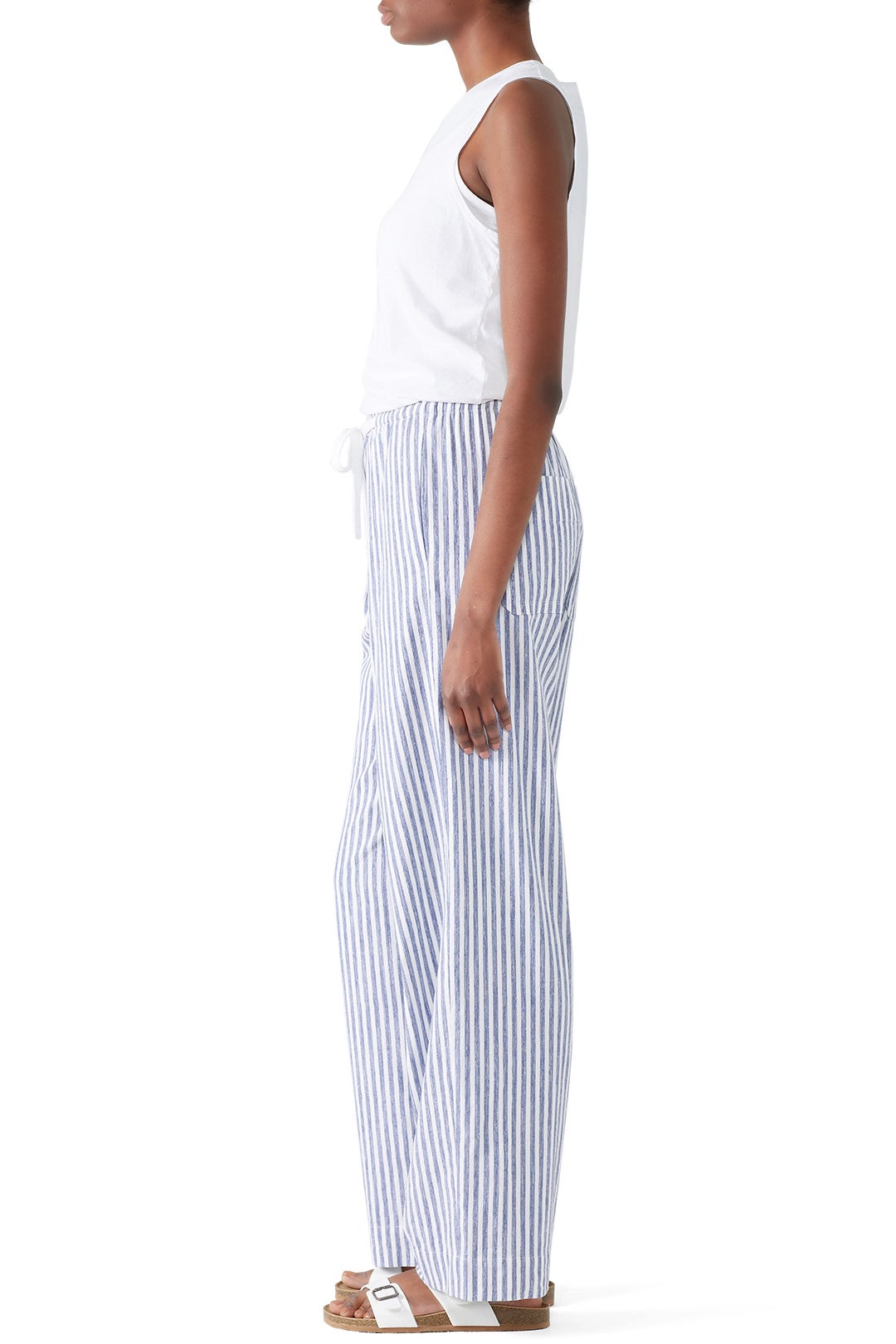 Space Dye Striped Wide Leg Pants by VINCE. 2