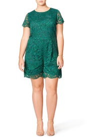 Scalloped Lace Romper by ELOQUII