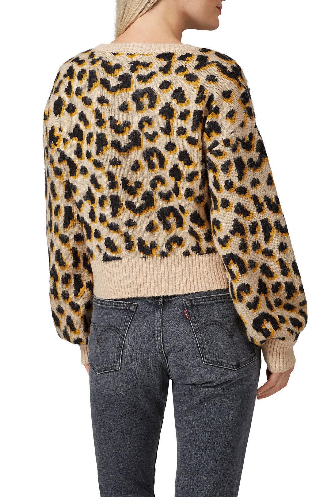 Leopard Boat Neck Sweater by Louna 2