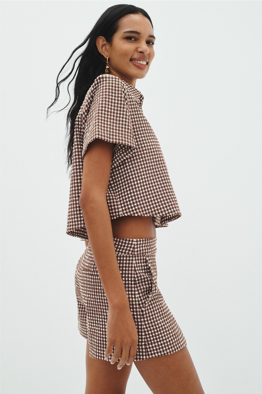 Dax Gingham Shorts by SIMKHAI 1