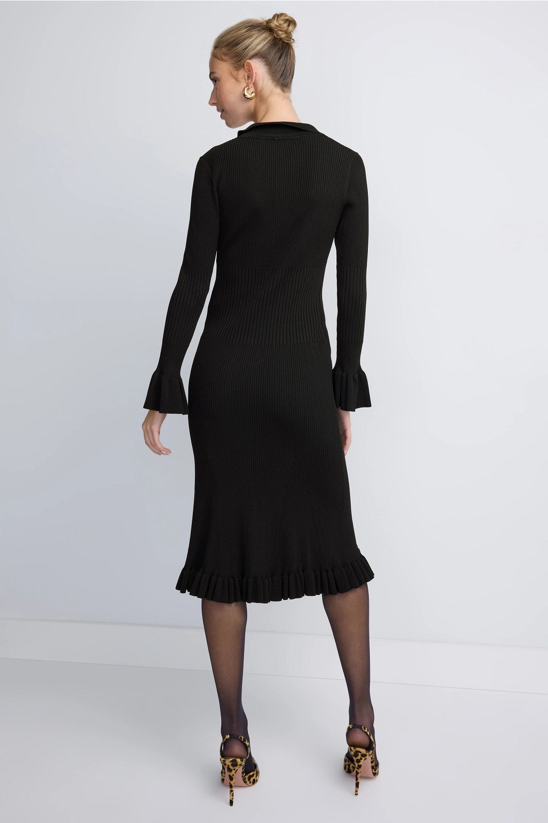 Hallie Knit Midi Dress by Hervé Léger 2