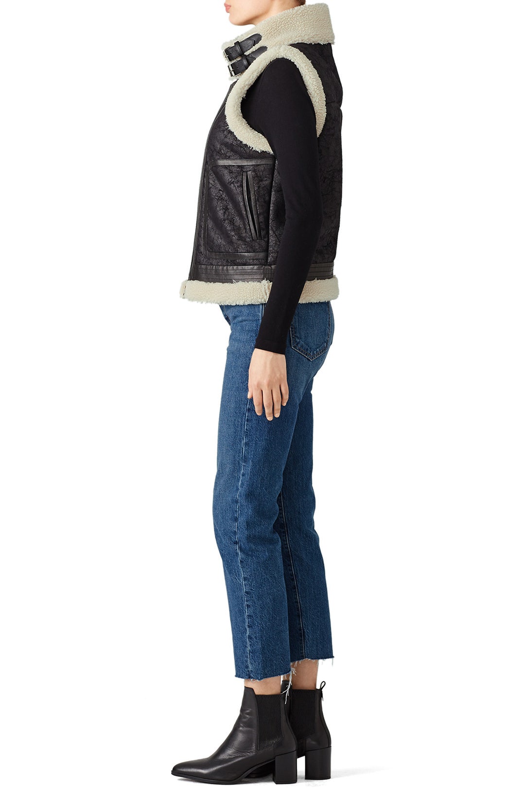 Danay Faux Fur Vest by Joie 2