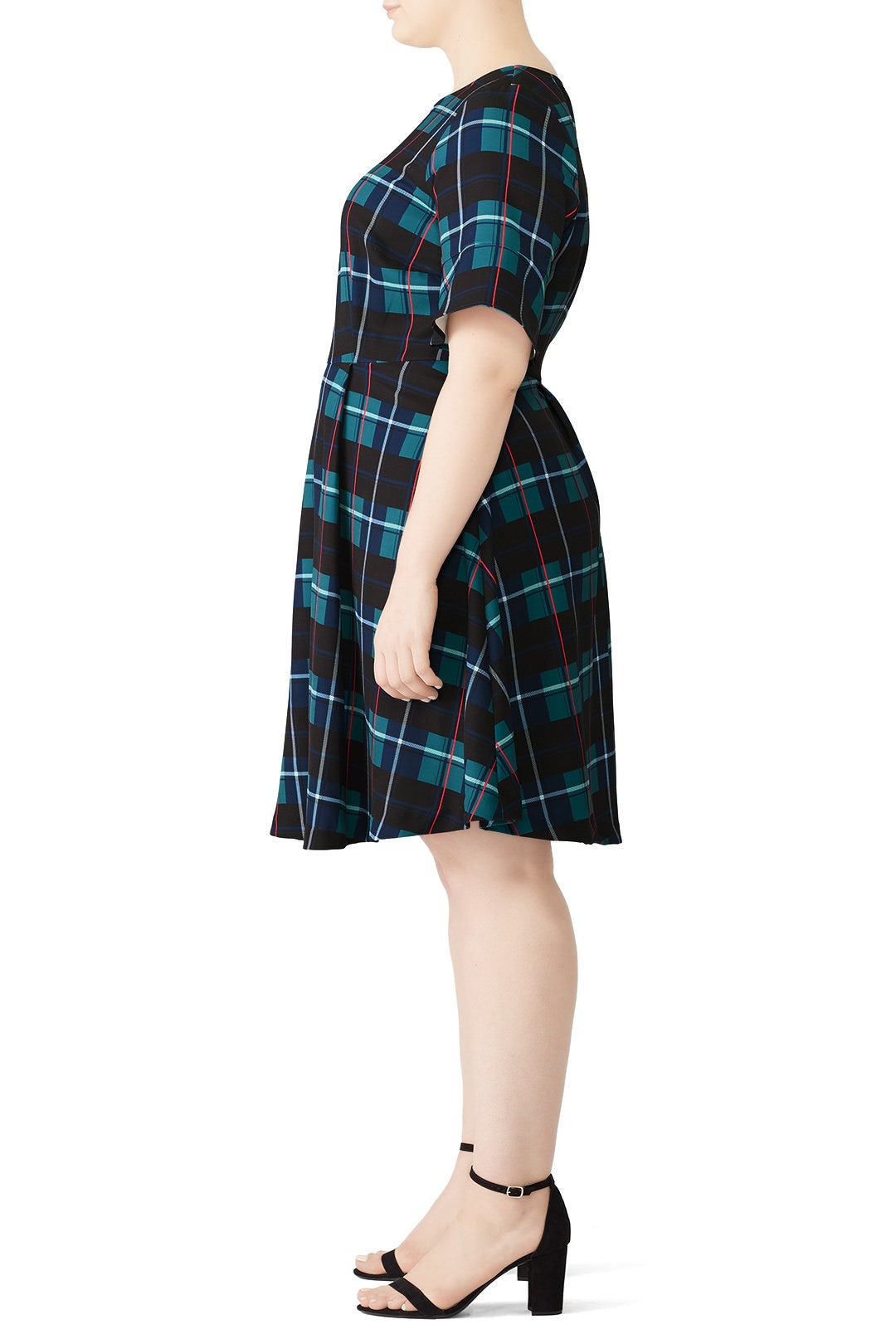 Plaid Print Flare Dress by Draper James X ELOQUII 2