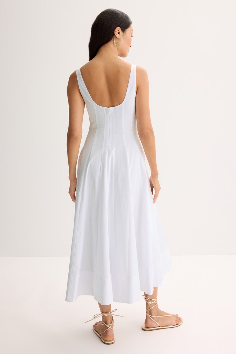 White Wells Dress by Staud - Photo 2