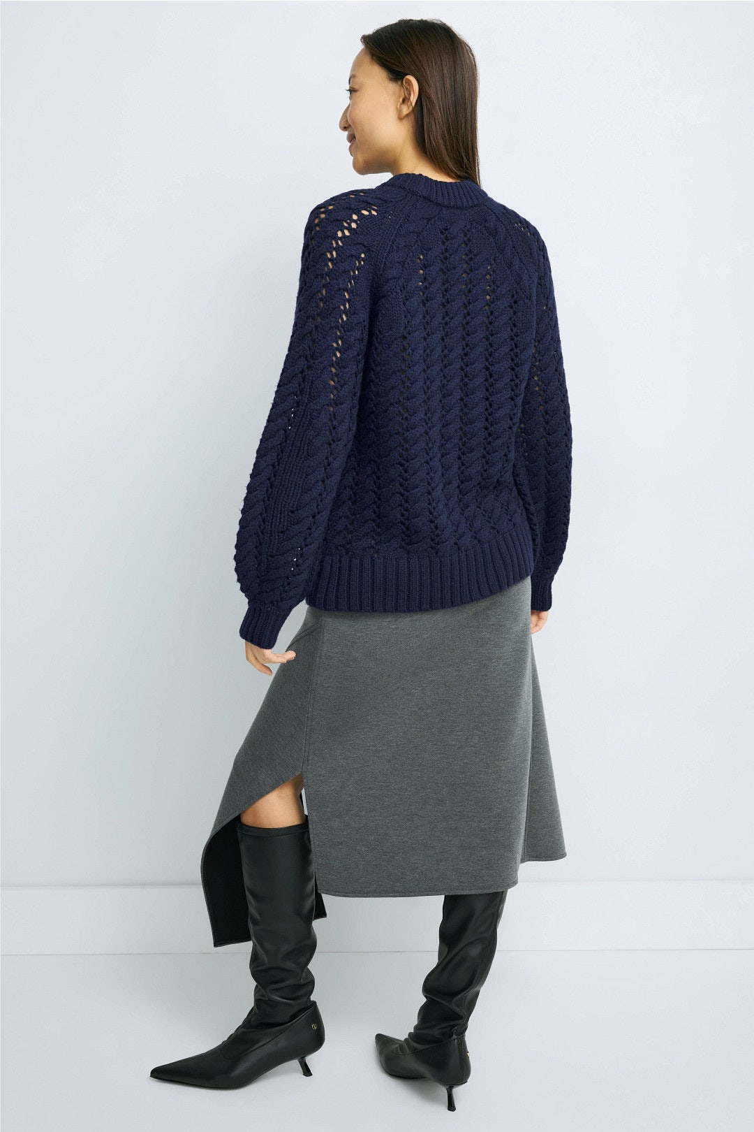 Open Knit Crew Neck Sweater by Adam Lippes x RTR 2