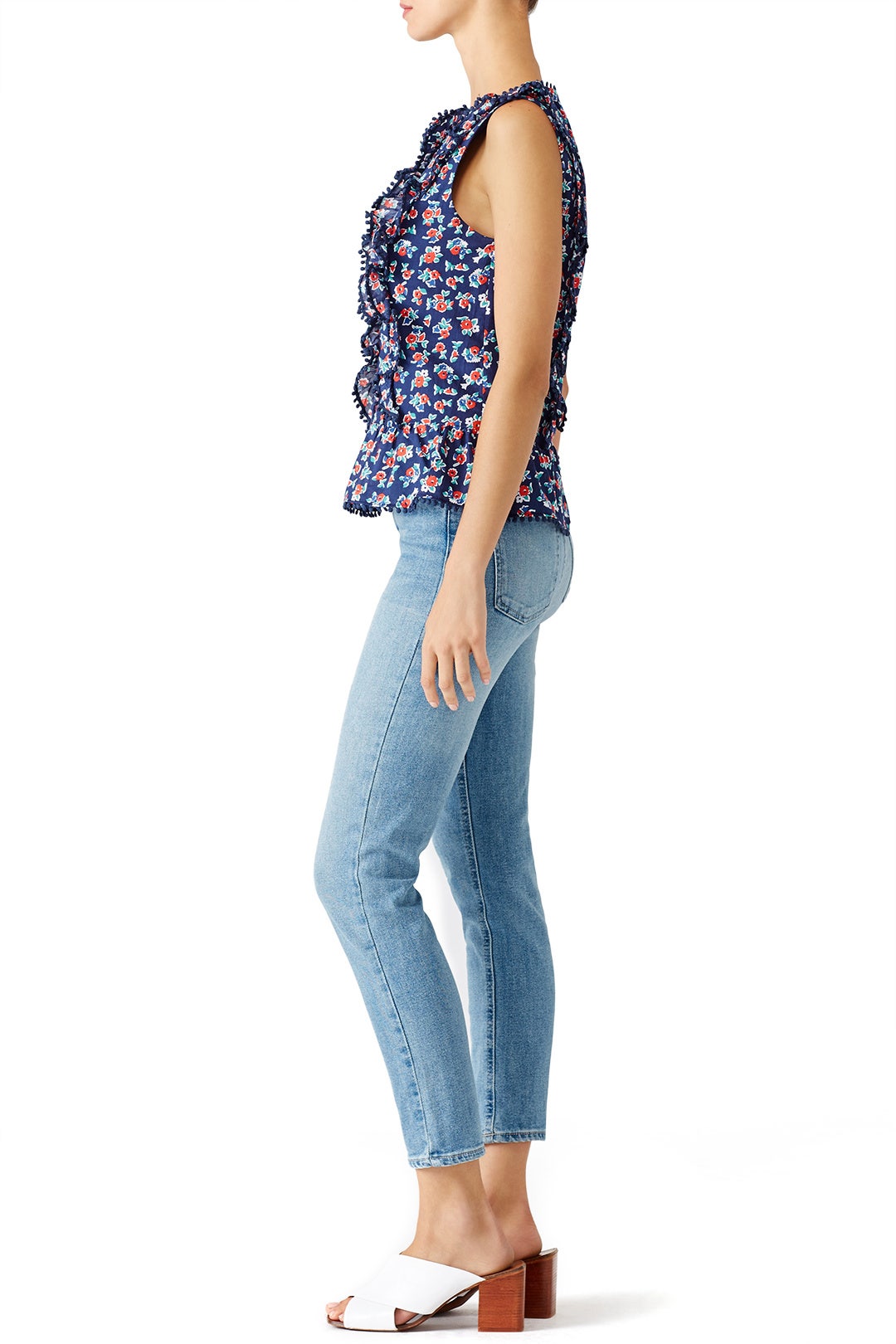 Georgia Floral Rosie Ruffle Top by Draper James 1