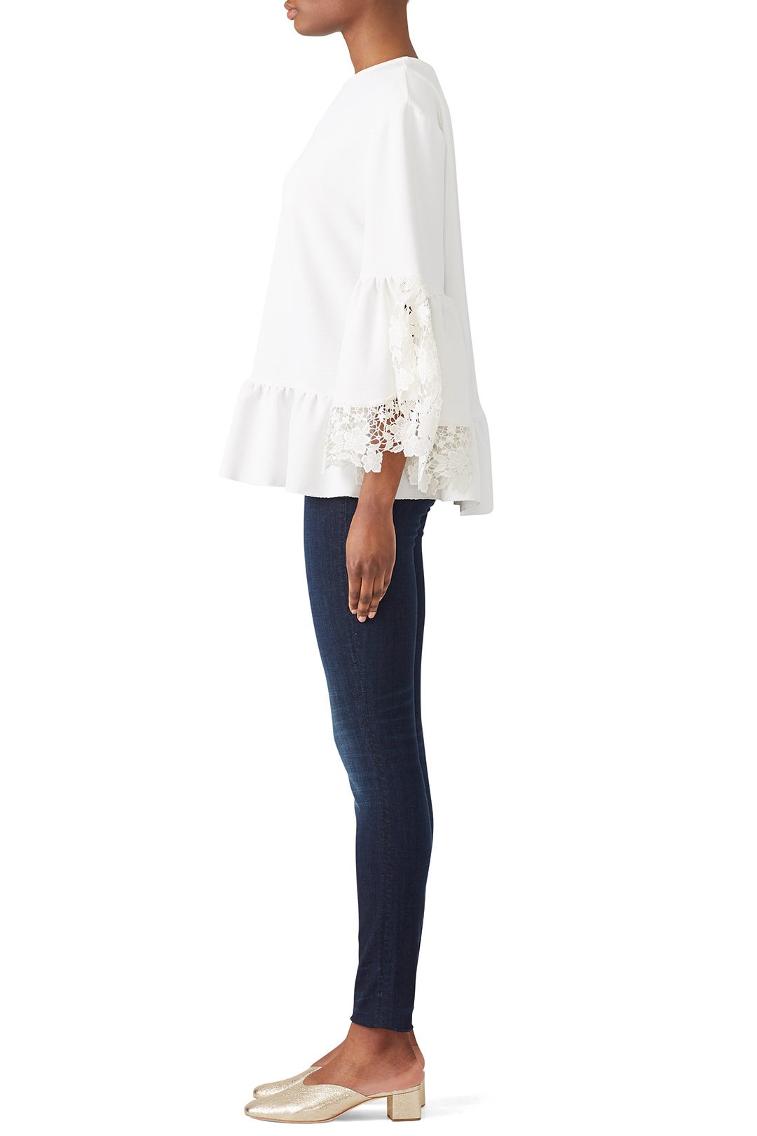 Lace Flared Sleeve Top by See by Chloé 1