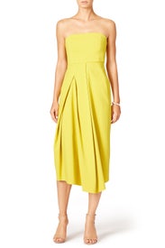 Yellow Midi Dress by Tibi