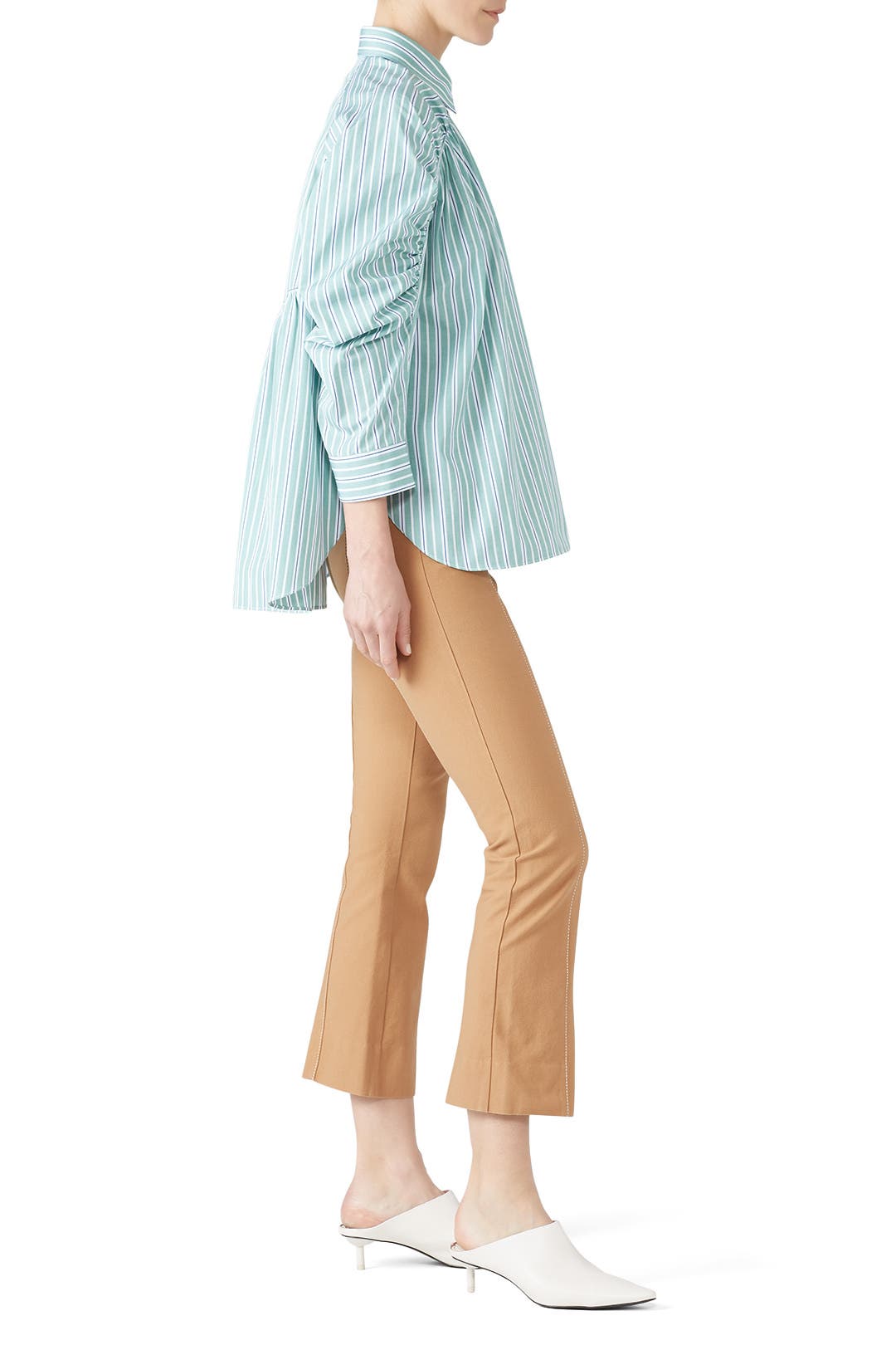 ruched sleeve blouse