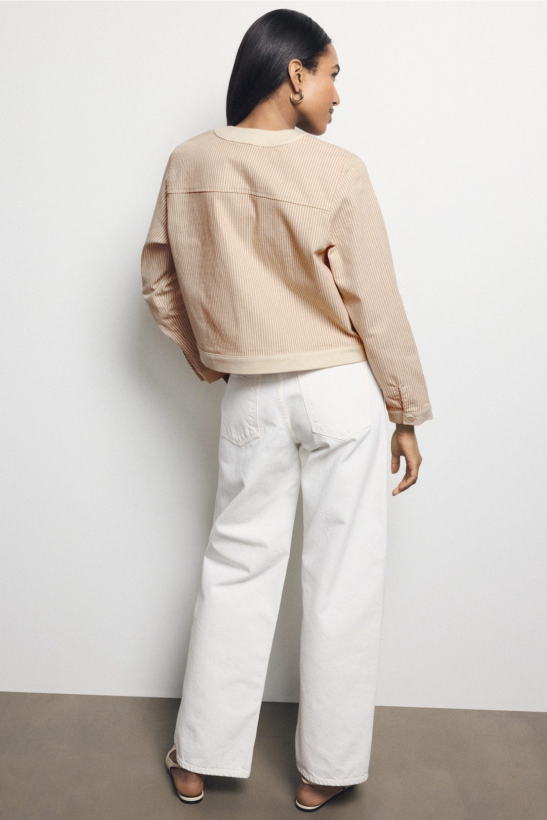 Myra Contrast Cropped Jacket by Fifteen Twenty 2