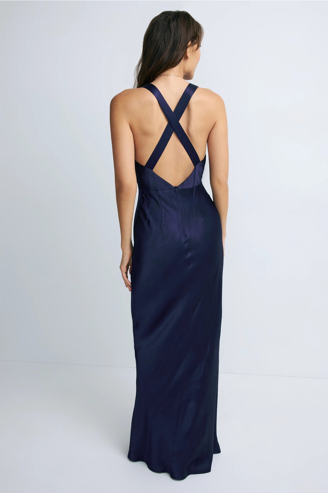 La Lune Plunged Cross Back Maxi Dress by Shona Joy 2