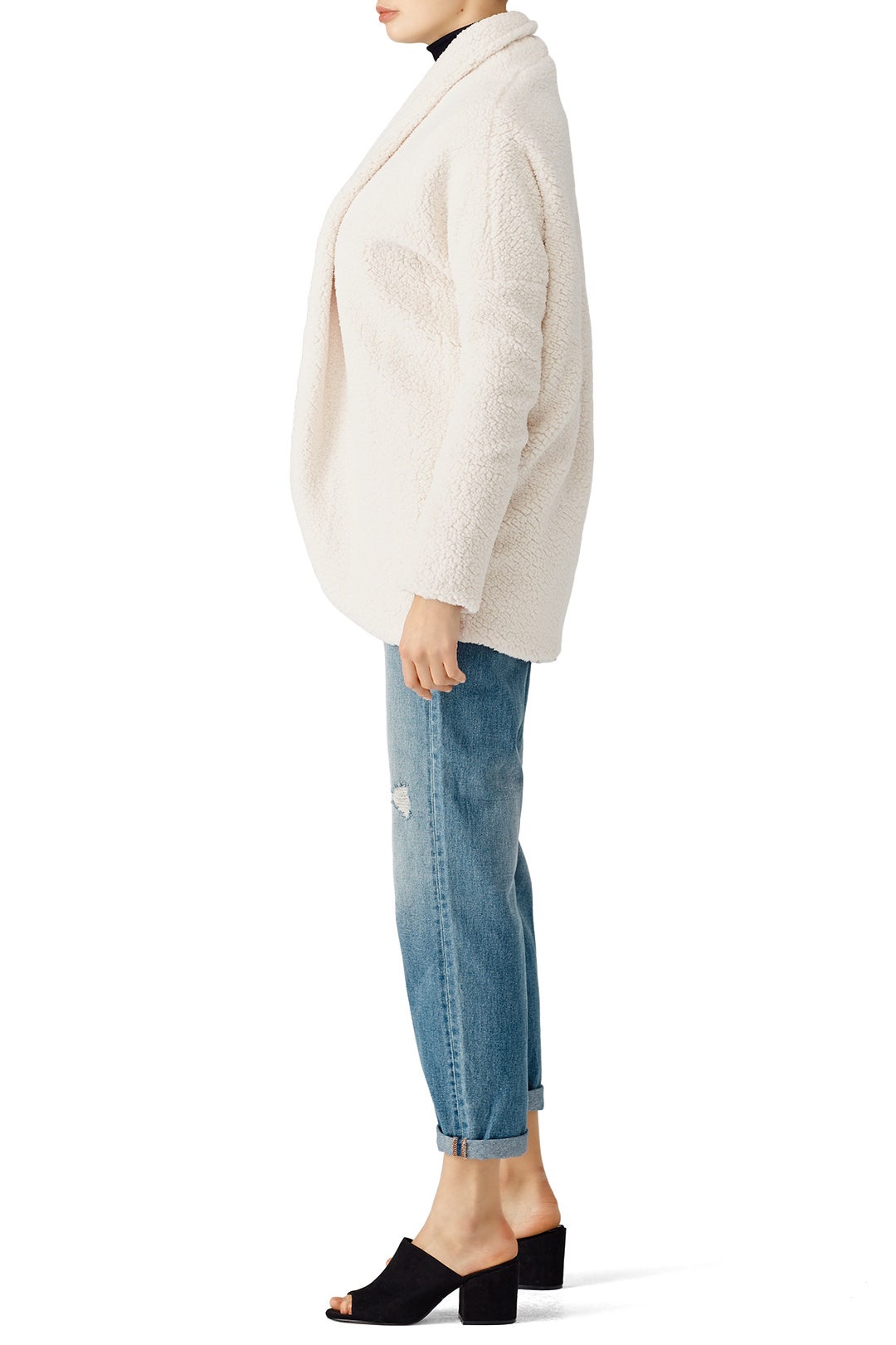 Ivory Sherpa Cardigan by Amanda Uprichard 1