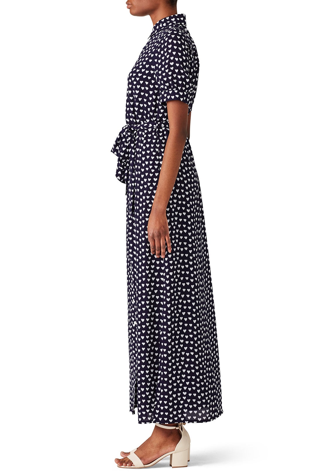 Navy Heart Printed Maxi by Draper James 2