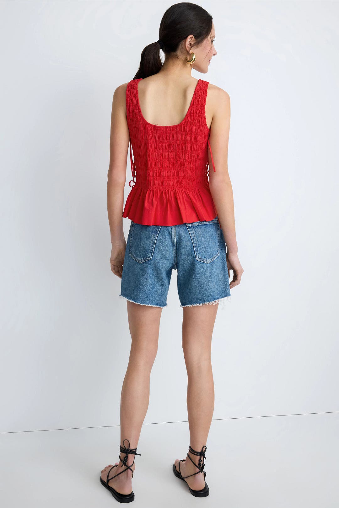 Smock Tie String Top by GANNI | Rent the Runway