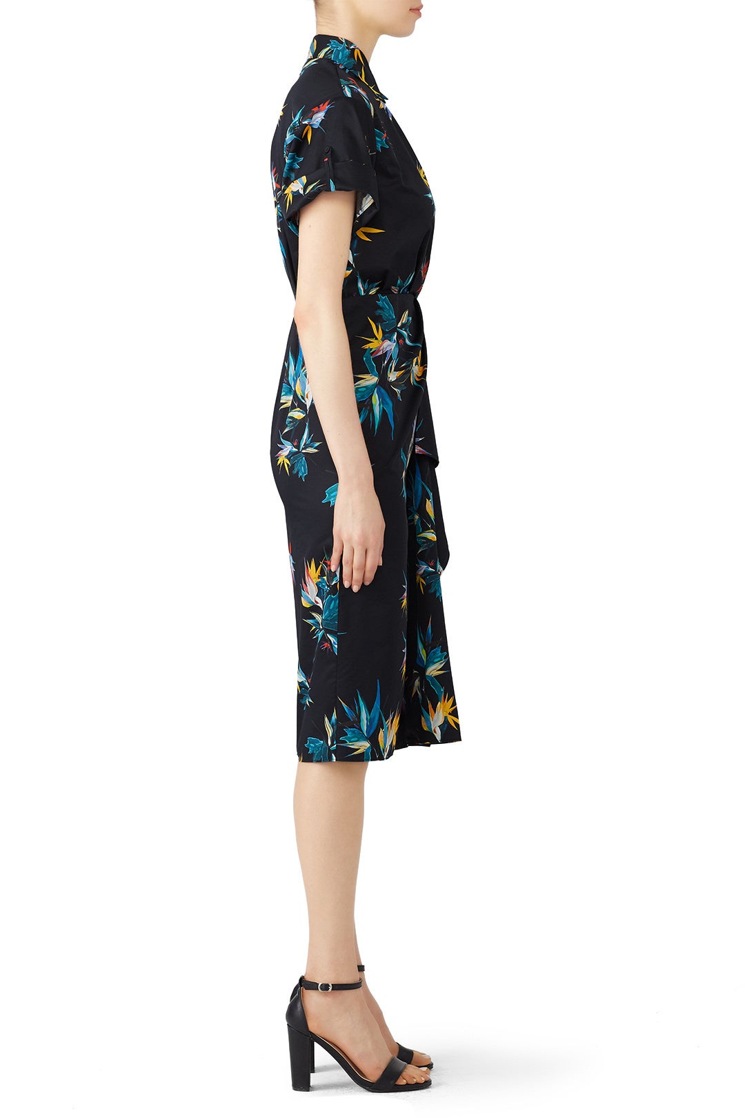 Printed Drape Shirtdress by Jason Wu Collection 1