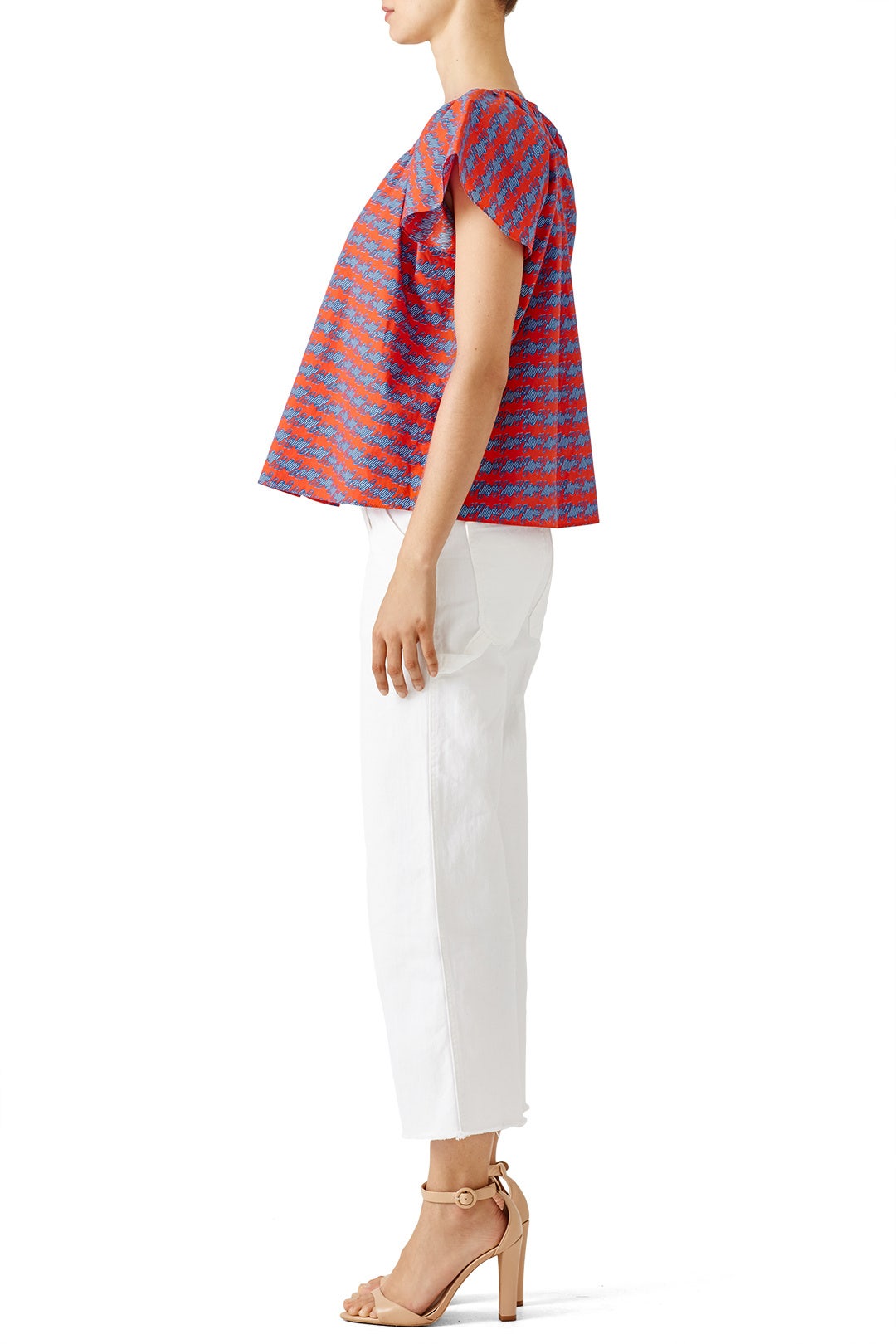 Printed Flutter Top by Opening Ceremony 1