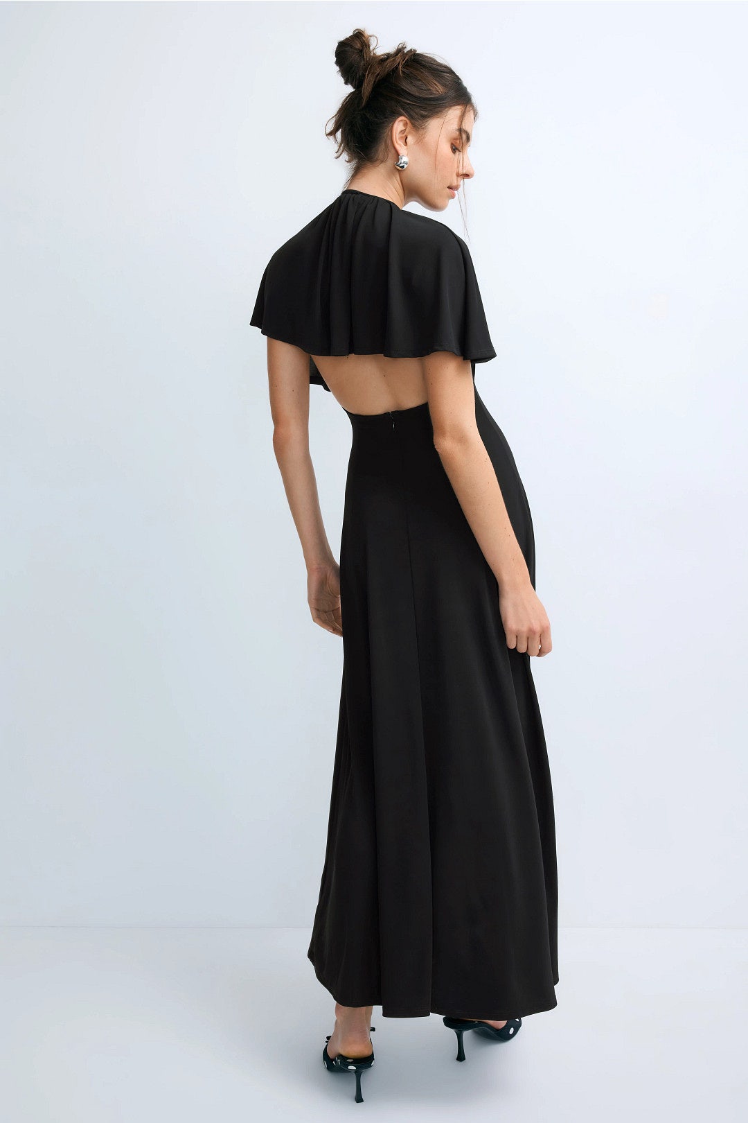 Cape Midi Dress