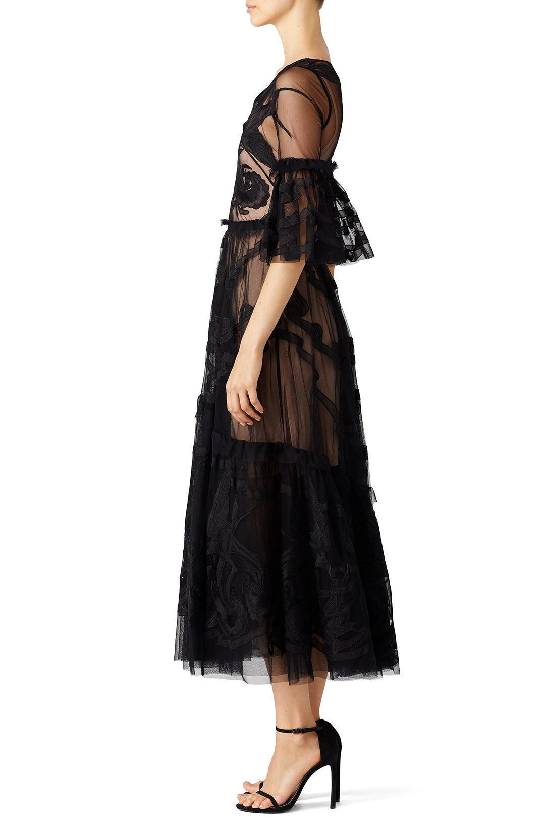 Black Midi Mast Dress by Temperley London 2