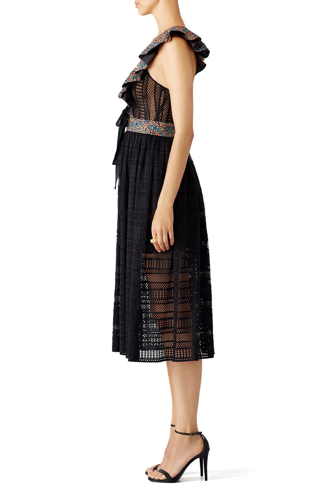 Floral Crochet Midi Dress by Philosophy di Lorenzo Serafini 2