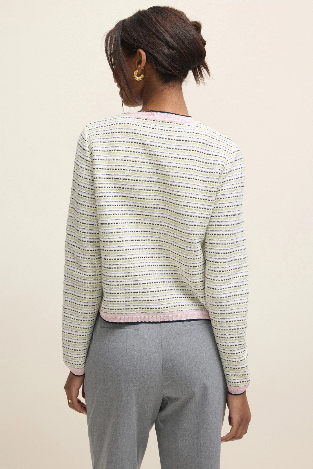 Collarless Tweed Jacket by Aldomartins 2