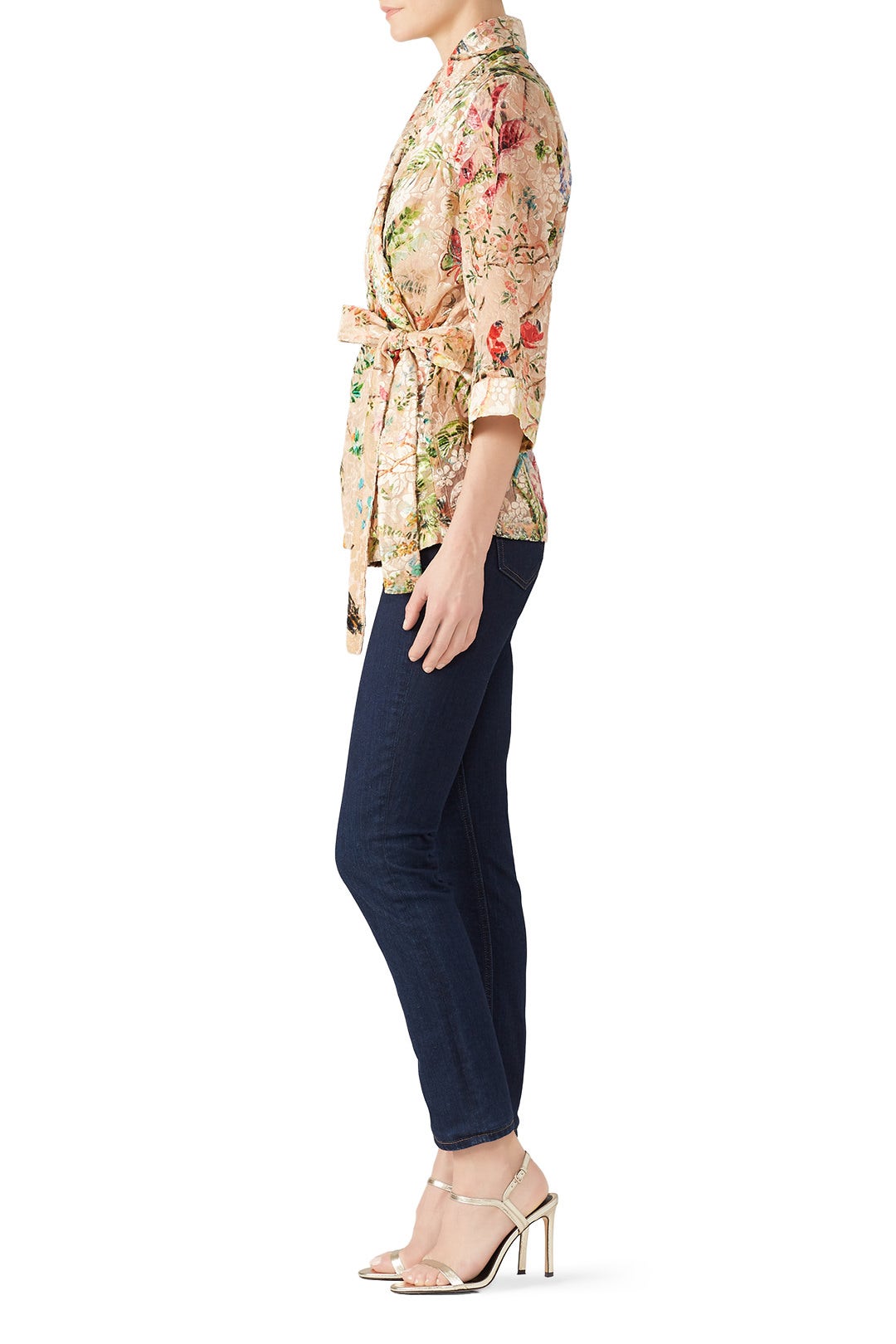 Floral Printed Kimono Top by Hemant & Nandita 2