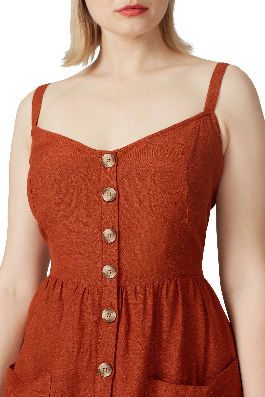 Button Down Midi Dress by JUNAROSE 1