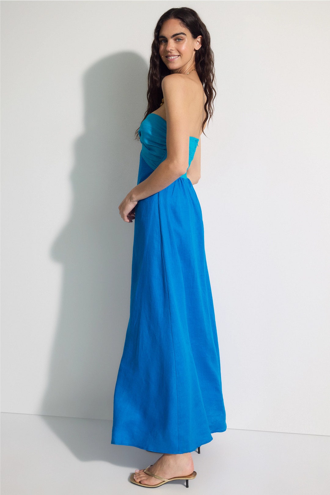 Melody Linen Maxi Dress by LUSANA 1