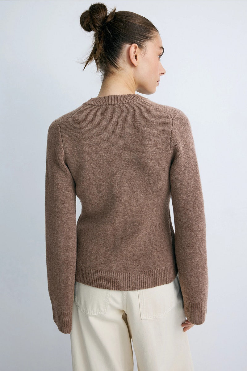 Eames Organic Cotton-Wool Button Cardigan by Modern Citizen - Photo 2