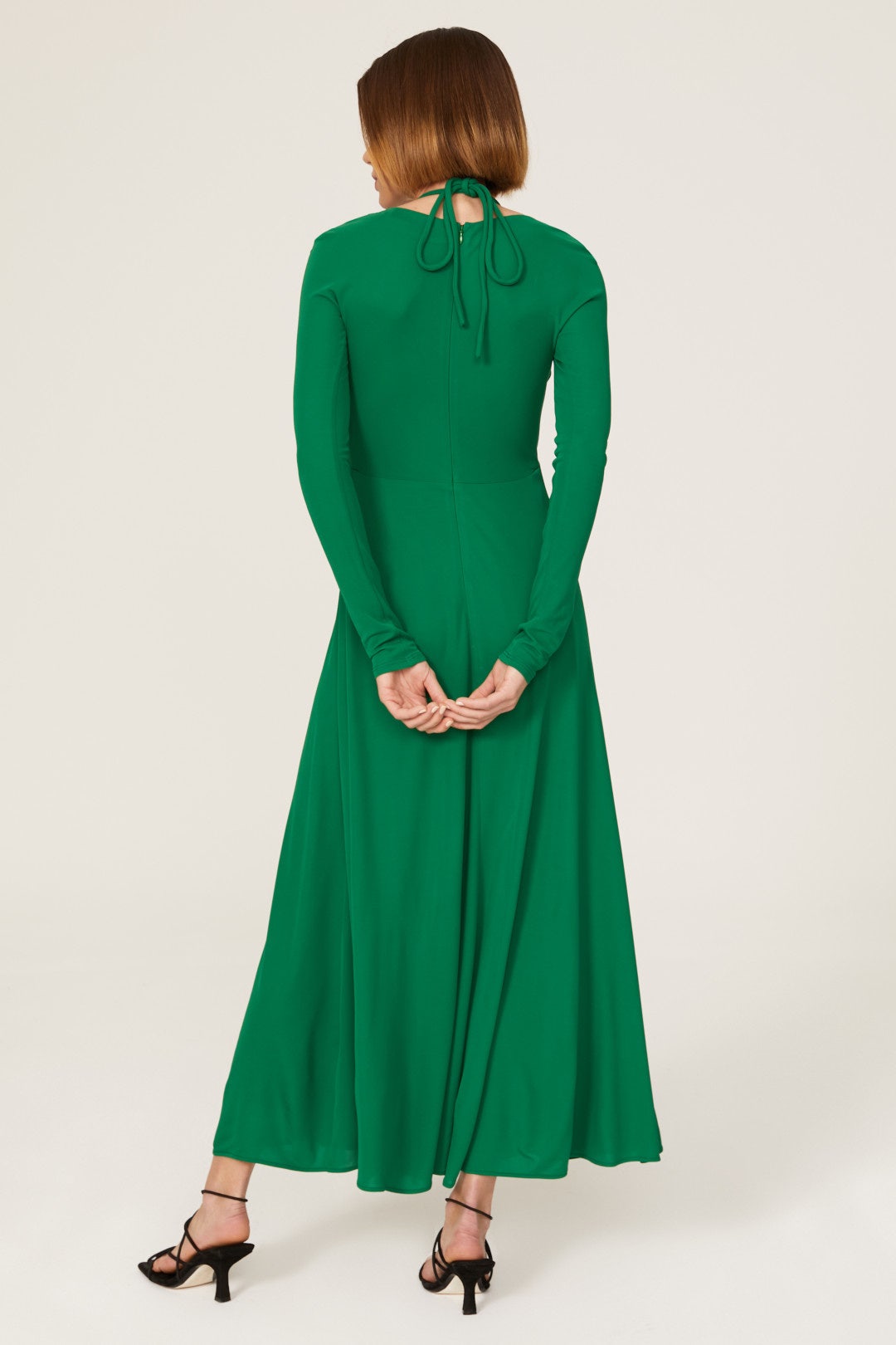 Green Matte Halter Dress by Proenza Schouler 2