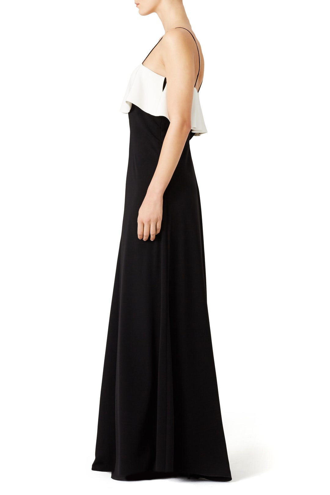 White Ruffle Gown by Jill Jill Stuart 2