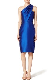 Sleek Cobalt Sheath by ML Monique Lhuillier