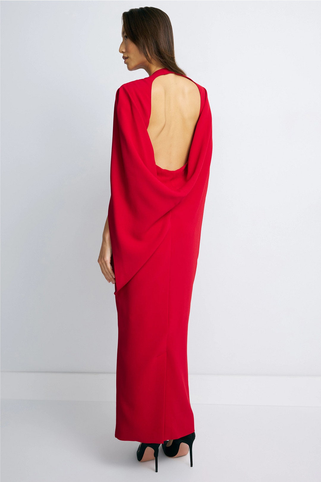 Cape Detail Gown by Alberta Ferretti 2